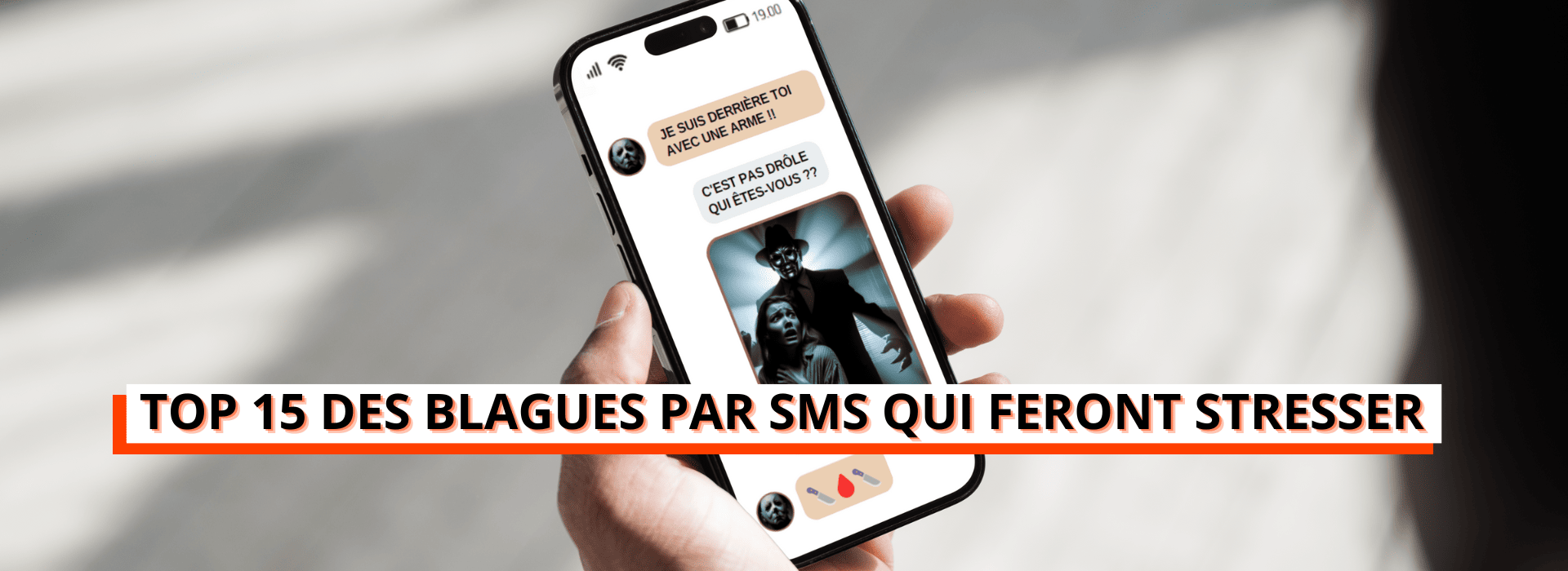 blague sms qui fait stresser