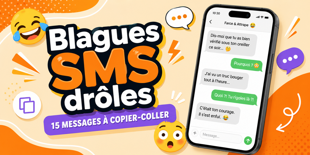 Blagues SMS : messages drôles à copier-coller
