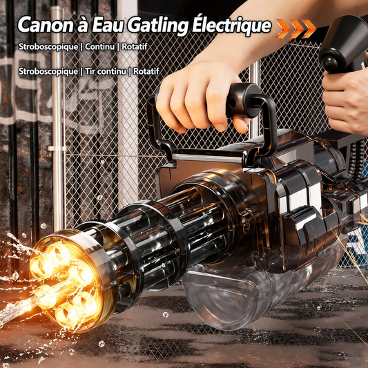 Canon à Eau Gatling Électrique | Arrose Tes Amis Sans Pitié