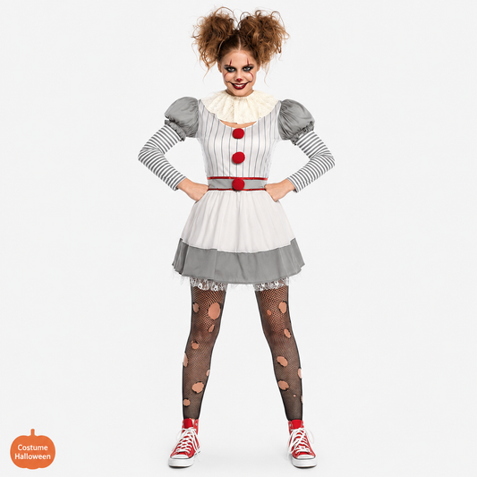 Women's Halloween Clown Costume 