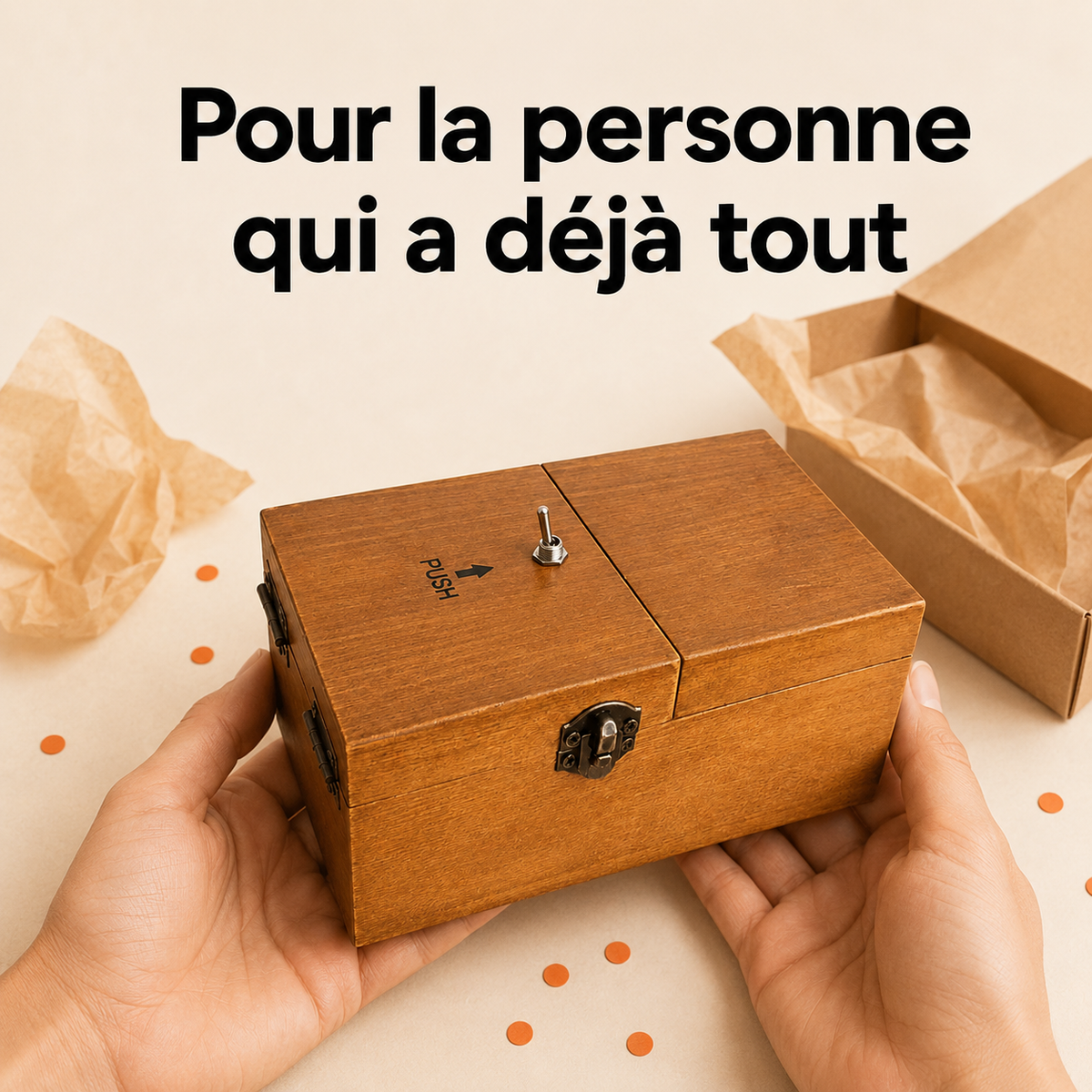 Machine inutile présentée comme idée cadeau insolite