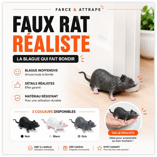 Faux Rat Réaliste | La Blague qui Fait Bondir