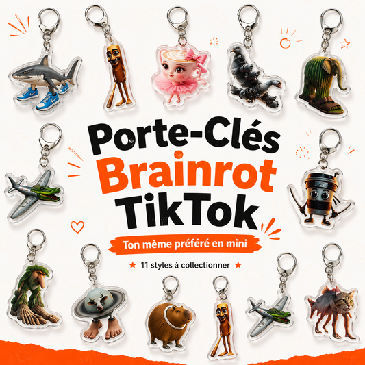 Porte-Clés Brainrot TikTok | Ton Mème Préféré en Mini