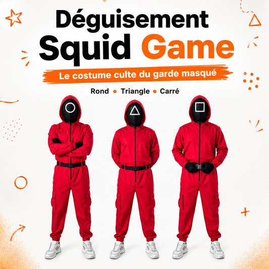 Déguisement Squid Game | Garde Masqué Rond, Carré ou Triangle