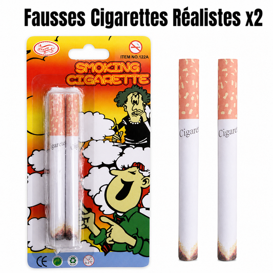 Fausses Cigarettes Réalistes x2 | La Blague Qui Trompe Tout Le Monde