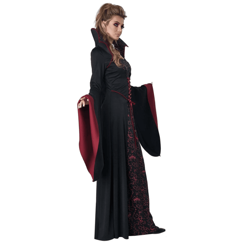 Costume Vampire Fille Robe Gothique Médiévale - Set Deluxe Pour Halloween, Carnaval, Cosplay - 6