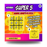 Fake Scratch Ticket SUPER 5 (×7)  - Vignette | Farce &amp; Attrape