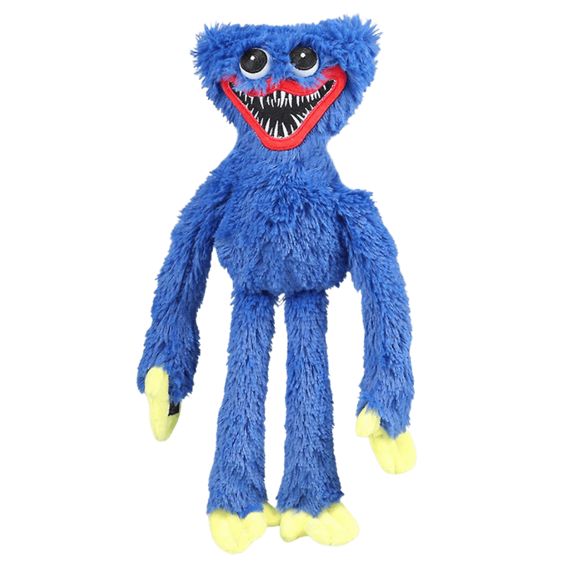 peluche bleu qui fait peur